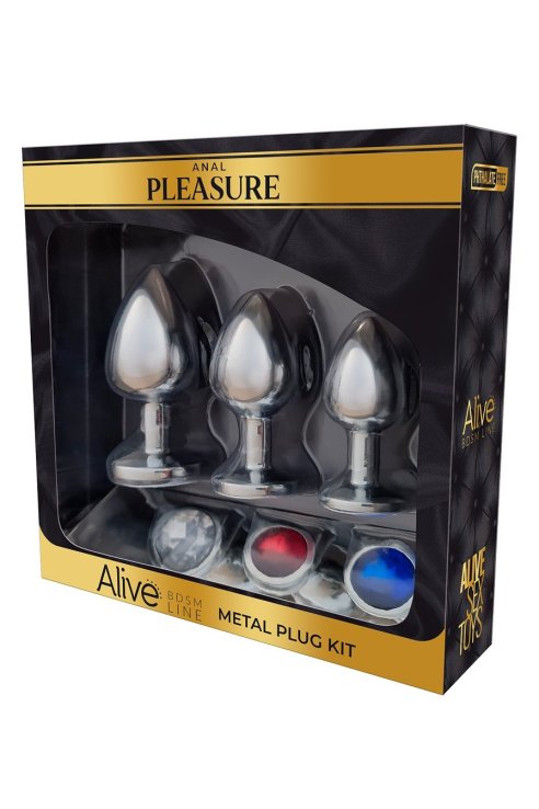 Analni Butt Plug Set with a Leash