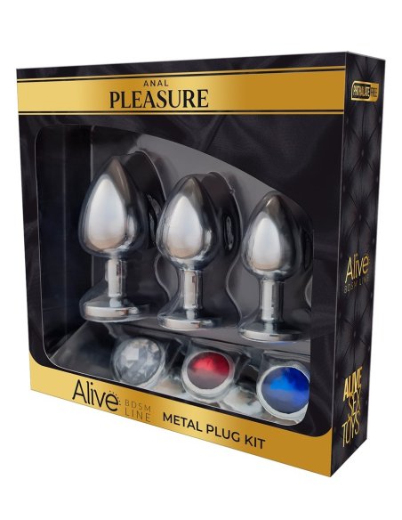 Butt Plug Set with a Leash