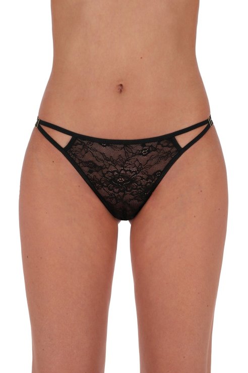 Трусики FELICITA THONG black S/M - Passion