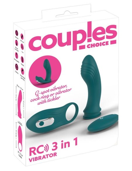 Vibrator RC 3 in 1 Vibrator Couples Choice