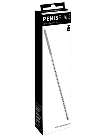 Čep za penis Dip Stick Ripped Ø 6 mm Penisplug