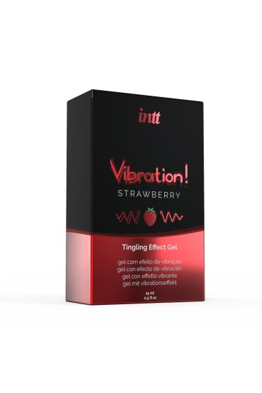 Liquid vibrator VIBRATION STRAWBERRY 15 ml 2