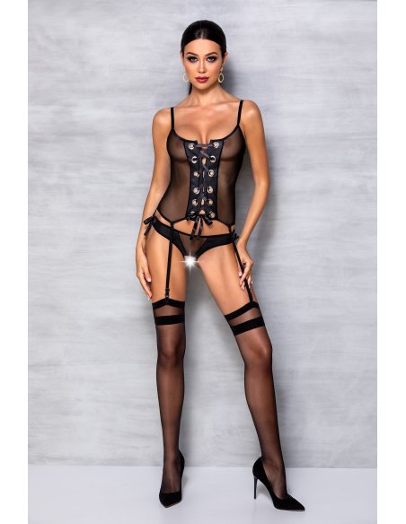 Корсет NESSY CORSET black S/M - Passion