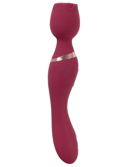 Vibromasazer Thumping Wand Vibrator Rosenrot