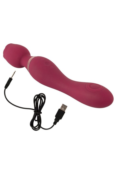 Vibromasazer Thumping Wand Vibrator Rosenrot