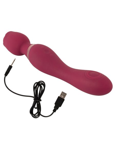 Vibromasazer Thumping Wand Vibrator Rosenrot