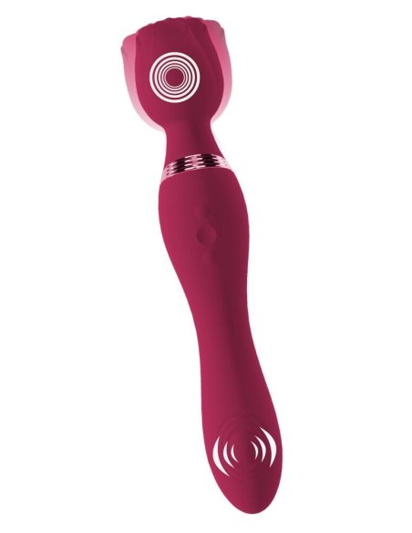 Vibromasazer Thumping Wand Vibrator Rosenrot