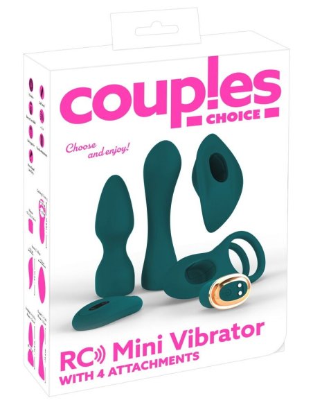 RC Mini Vibrator with 4 Attachments