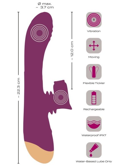 Вибратор  2 Function Vibrator JAVIDA