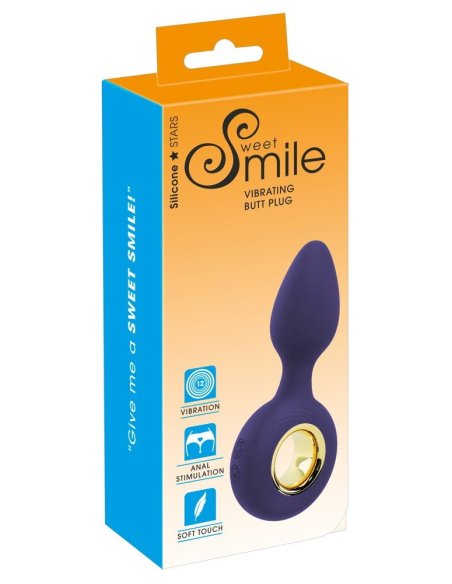 Вибропробка Vibrating Butt Plug Sweet Smile