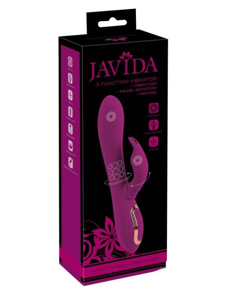 Вибратор со стимулятором клитора 3 Function Vibrator JAVIDA