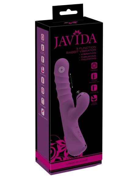 Вибратор со стимулятором клитора 3 Function Rabbit Vibrator JAVIDA