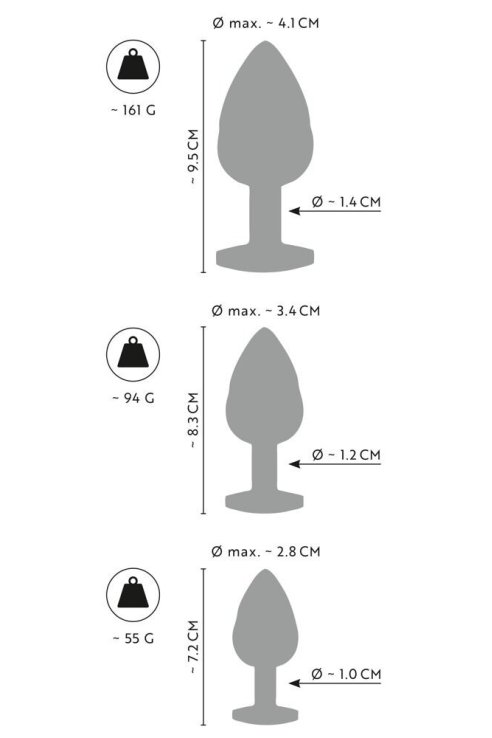 Metal Butt Plug Set ANOS