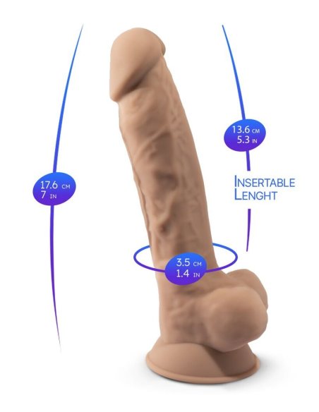 Realistic Dildo with Suction Cup 17,5 cm