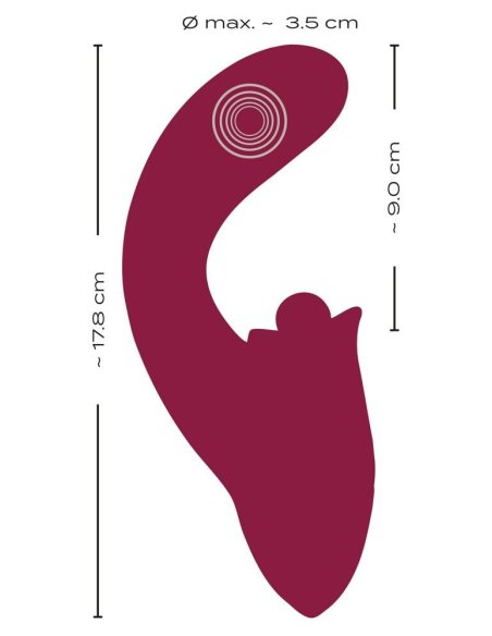 Вибратор со стимулятором клитора 3 Function Rabbit Vibrator JAVIDA
