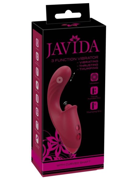 Вибратор со стимулятором клитора 3 Function Rabbit Vibrator JAVIDA