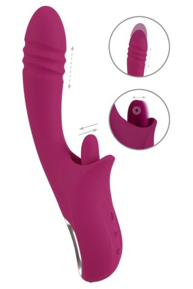 Vibrator Zec Licking & Thrusting Vibrator JAVIDA