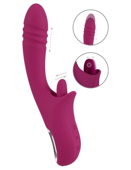 Vibrator Zec Licking & Thrusting Vibrator JAVIDA