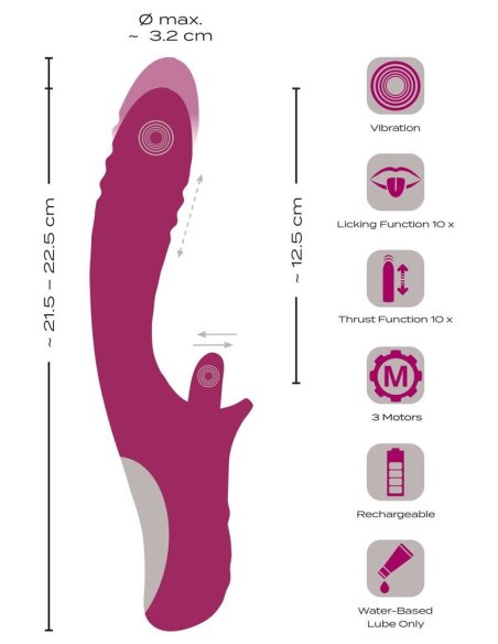 Licking & Thrusting Vibrator