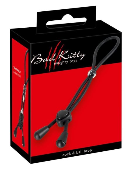 Prsten za penis Bad Kitty Cock & Ball Loop Bad Kitty