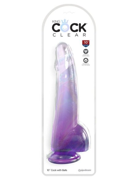 10“ Cock with Balls King Cock Clear
