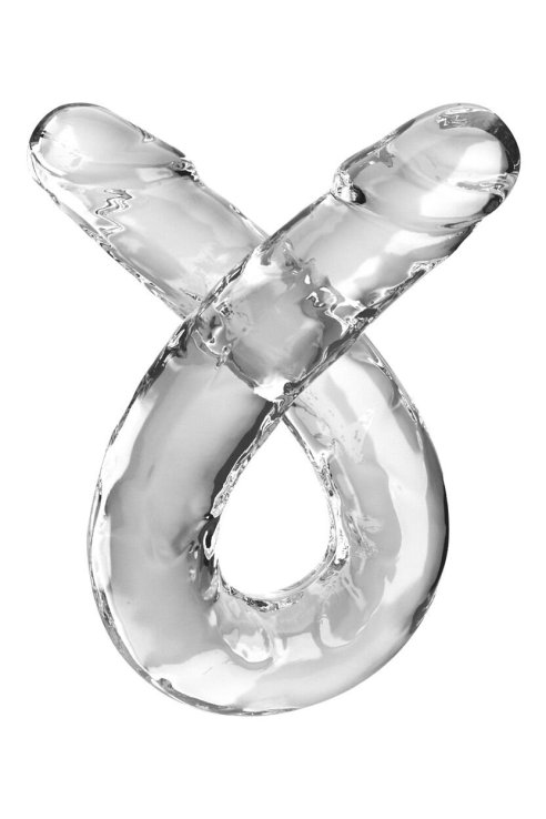 18" Double Dildo King Cock Clear