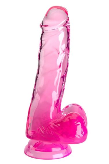 Dildo 6“ Cock with Balls King Cock Clear