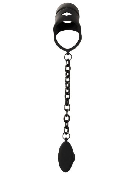 Cock cage with butt plug Black Velvets