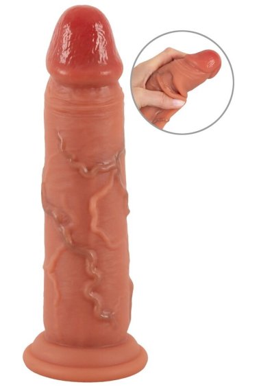 Фаллоимитатор с подвижной кожей Real Skin Realistixxx