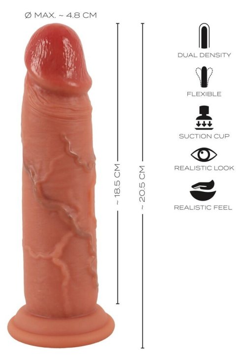 Dildo sa pokretnom kožom Real Skin Realistixxx