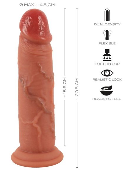 Dildo sa pokretnom kožom Real Skin Realistixxx