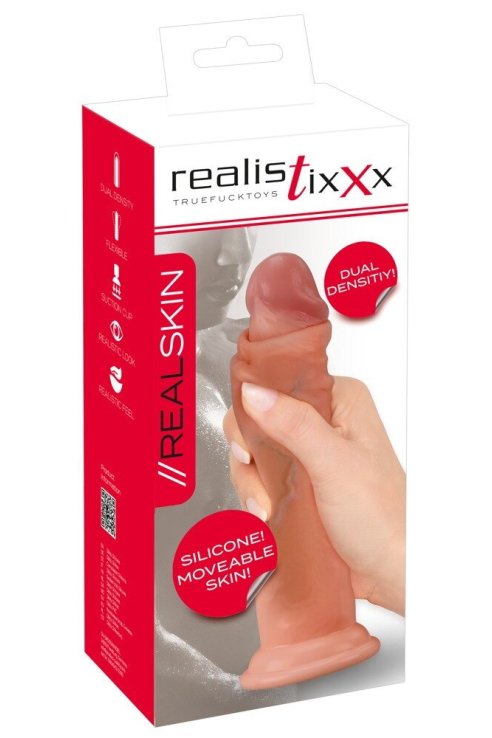 Dildo sa pokretnom kožom Real Skin Realistixxx