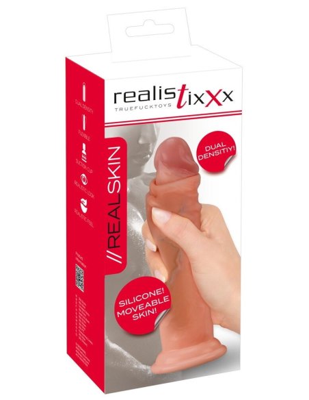 Dildo sa pokretnom kožom Real Skin Realistixxx