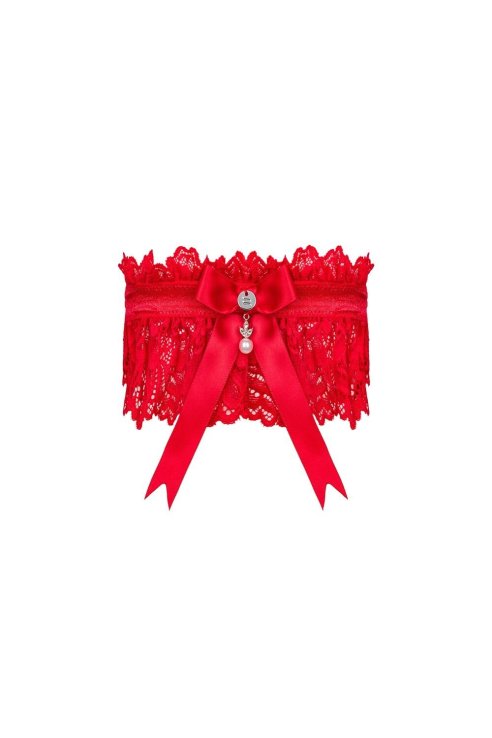 Čipkana podvezica Amor Cherris garter Obsessive