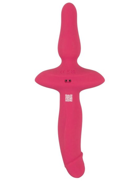 Страп-он 2in1 Vibrator + Butt Plug Couples Choice