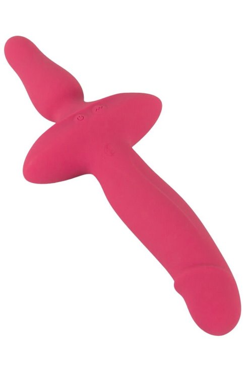 Страп-он 2in1 Vibrator + Butt Plug Couples Choice