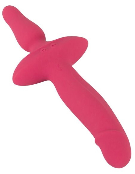 Vibrating 2in1 Vibrator + Butt Plug Couples Choice