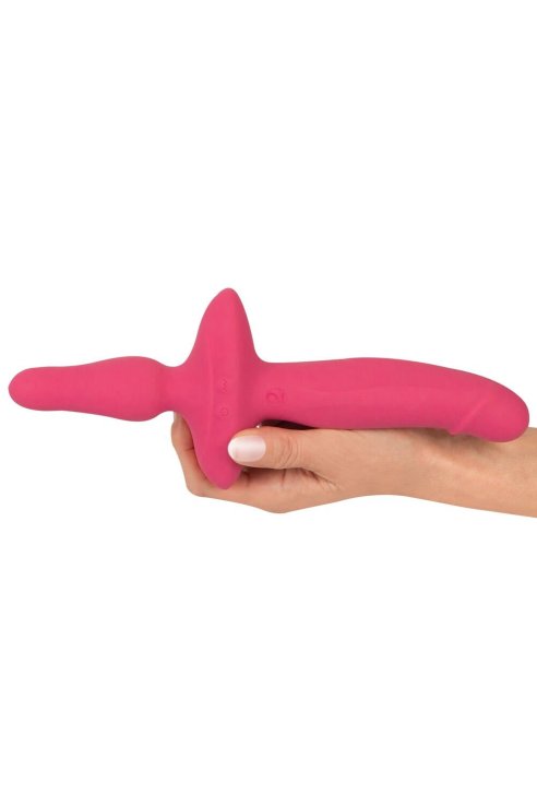 Vibrating 2in1 Vibrator + Butt Plug Couples Choice
