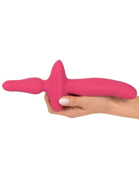 Страп-он 2in1 Vibrator + Butt Plug Couples Choice