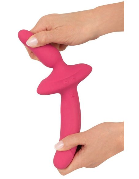 Страп-он 2in1 Vibrator + Butt Plug Couples Choice