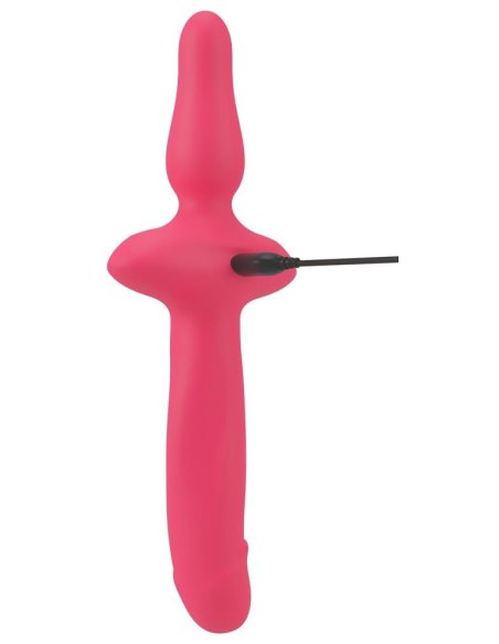 Vibrating 2in1 Vibrator + Butt Plug Couples Choice