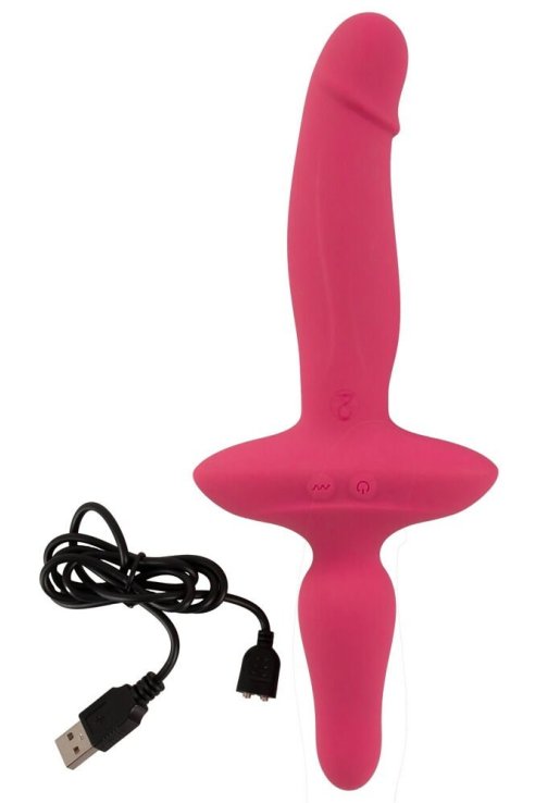 Vibrating 2in1 Vibrator + Butt Plug Couples Choice