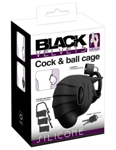 Kavez za penis Cock & ball cage Black Velvets