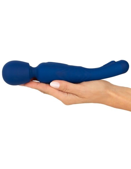 Vibromasažer 2in1 Wand with Flicking Tongue Sweet Smile