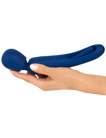 Vibromassager 2in1 Wand with Flicking Tongue Sweet Smile