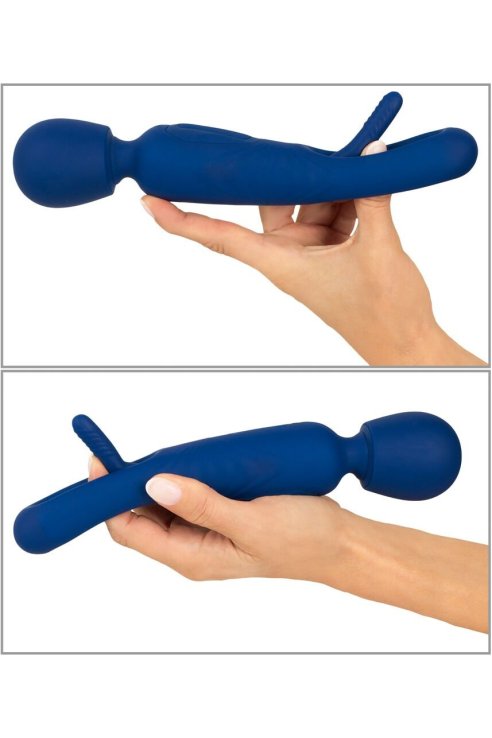 Vibromassager 2in1 Wand with Flicking Tongue Sweet Smile