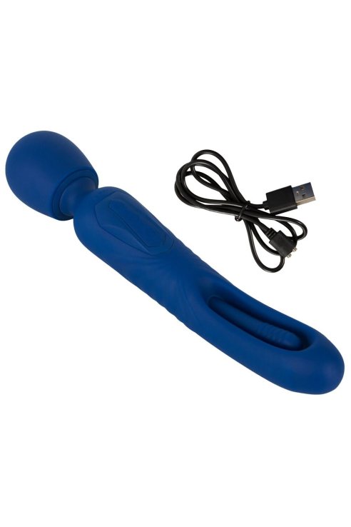 Vibromassager 2in1 Wand with Flicking Tongue Sweet Smile