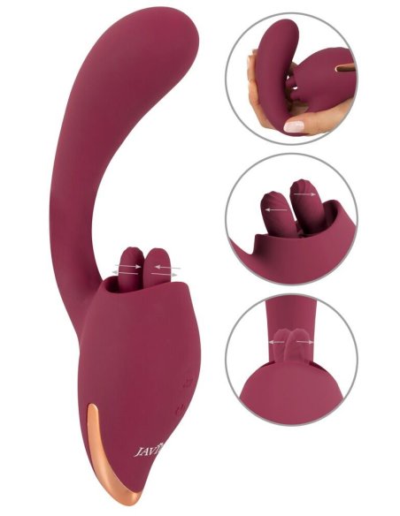 Вибратор со стимулятором клитора 2 Function Vibrator JAVIDA