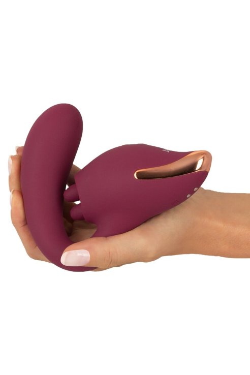 Вибратор со стимулятором клитора 2 Function Vibrator JAVIDA