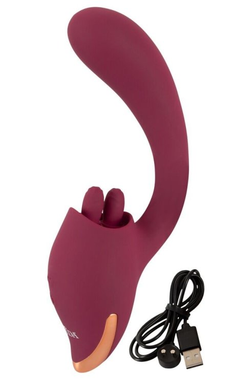 Вибратор со стимулятором клитора 2 Function Vibrator JAVIDA